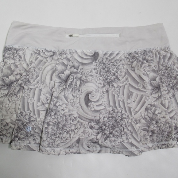 Lululemon Pace Rival Skirt (Regular) *No Panels Mini Twine White Multi White 10 - Picture 5 of 12